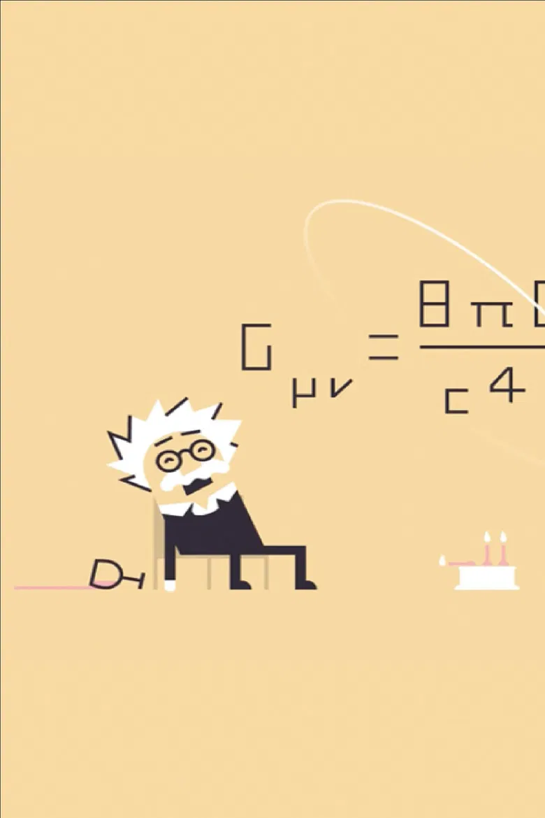 Einstein 100 poster background