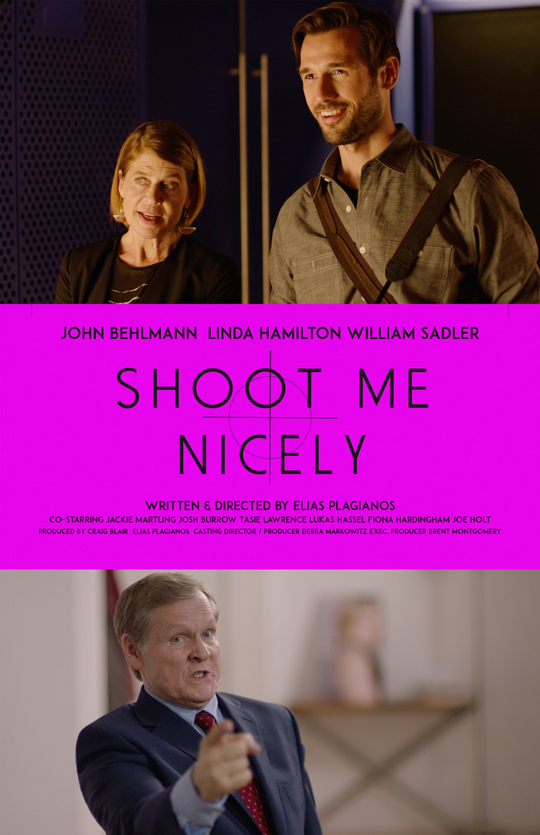 Shoot Me Nicely poster background