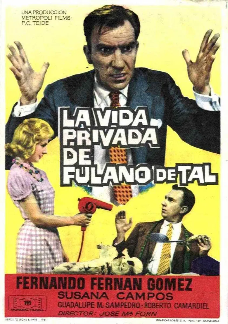 La vida privada de Fulano de Tal poster background
