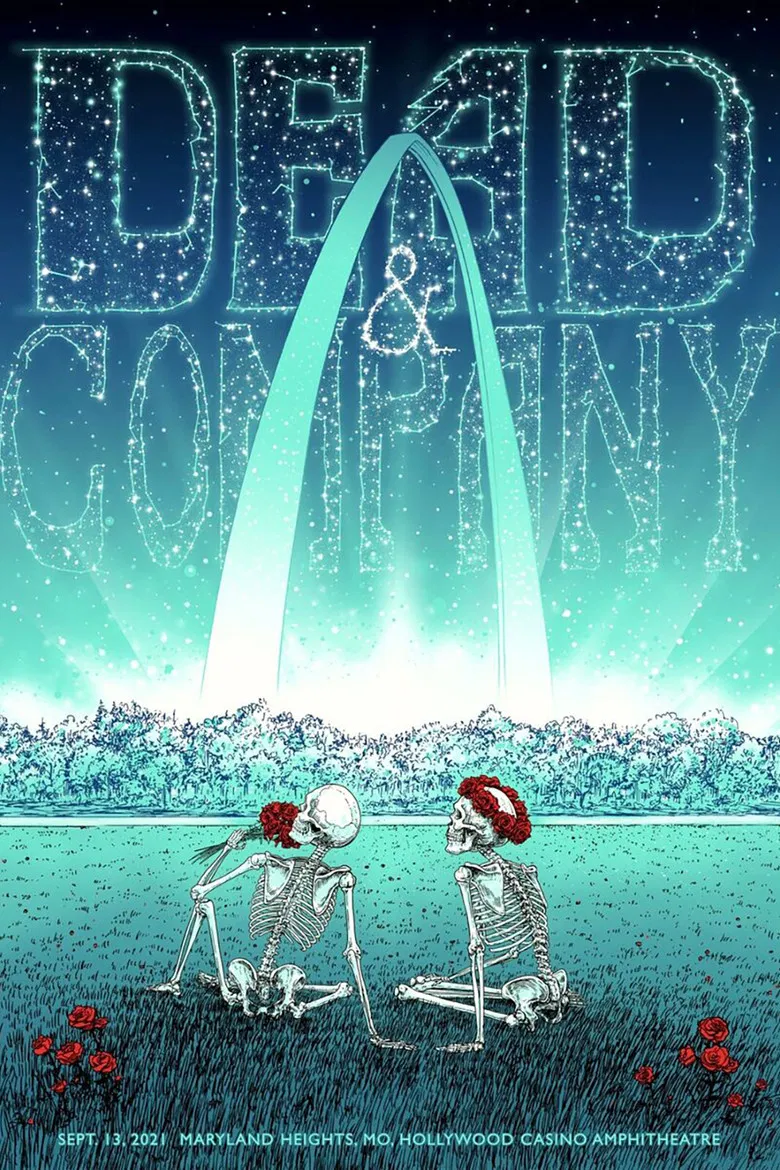 Dead & Company: 2021-09-13 Hollywood Casino Amphitheatre, St. Louis, MO poster background