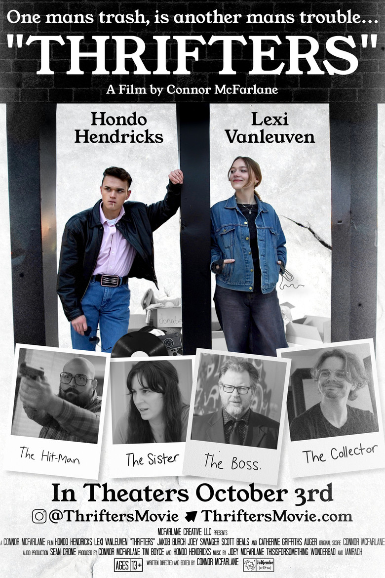 “THRIFTERS” poster background