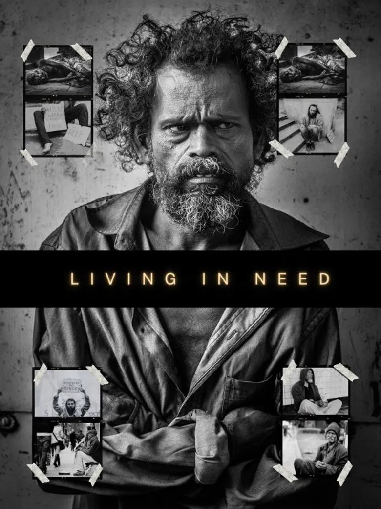 Living in Need poster background