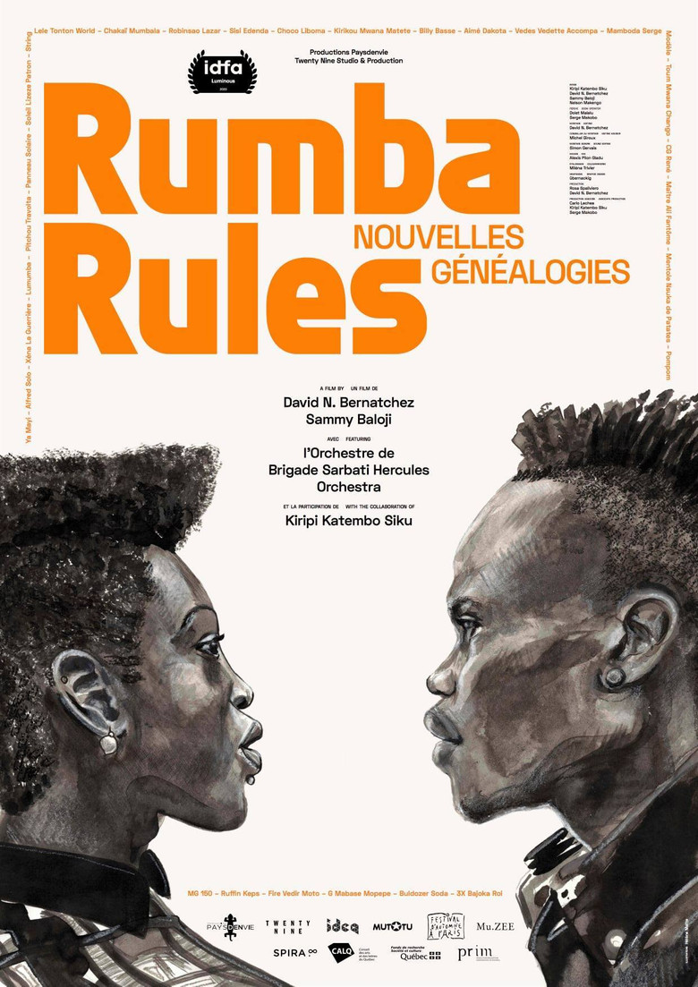 Rumba Rules, New Genealogies poster background