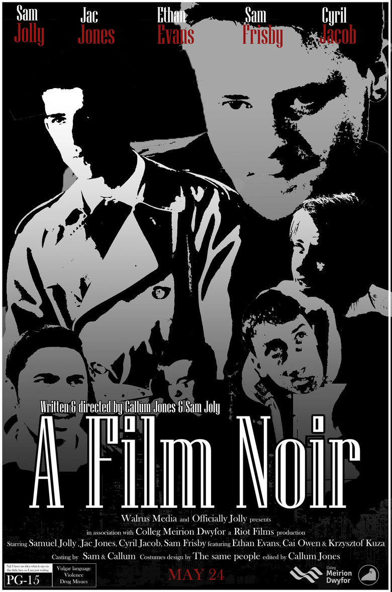 A Film Noir poster background