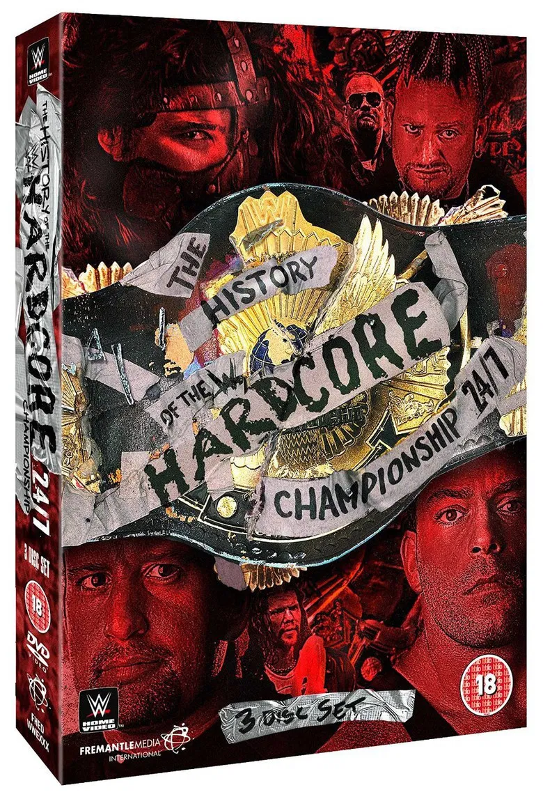 The History of The WWE Hardcore Championship poster background