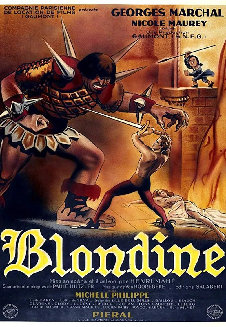 Blondine poster background