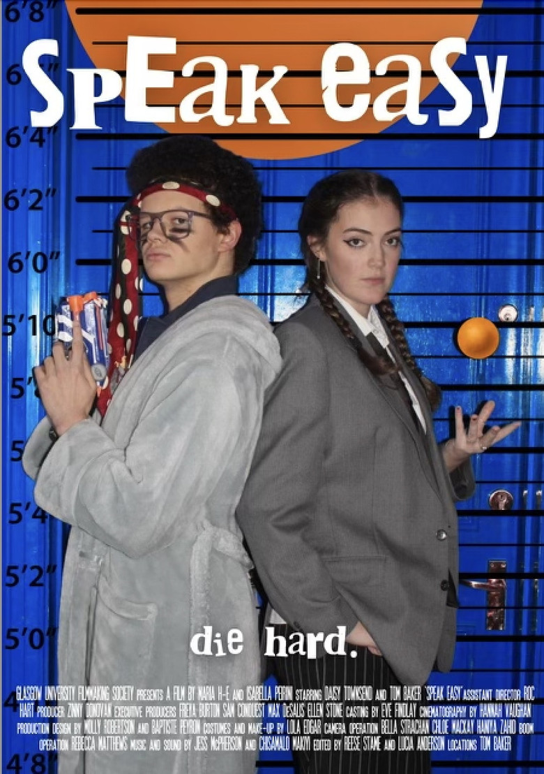 Speak Easy, Die Hard poster background