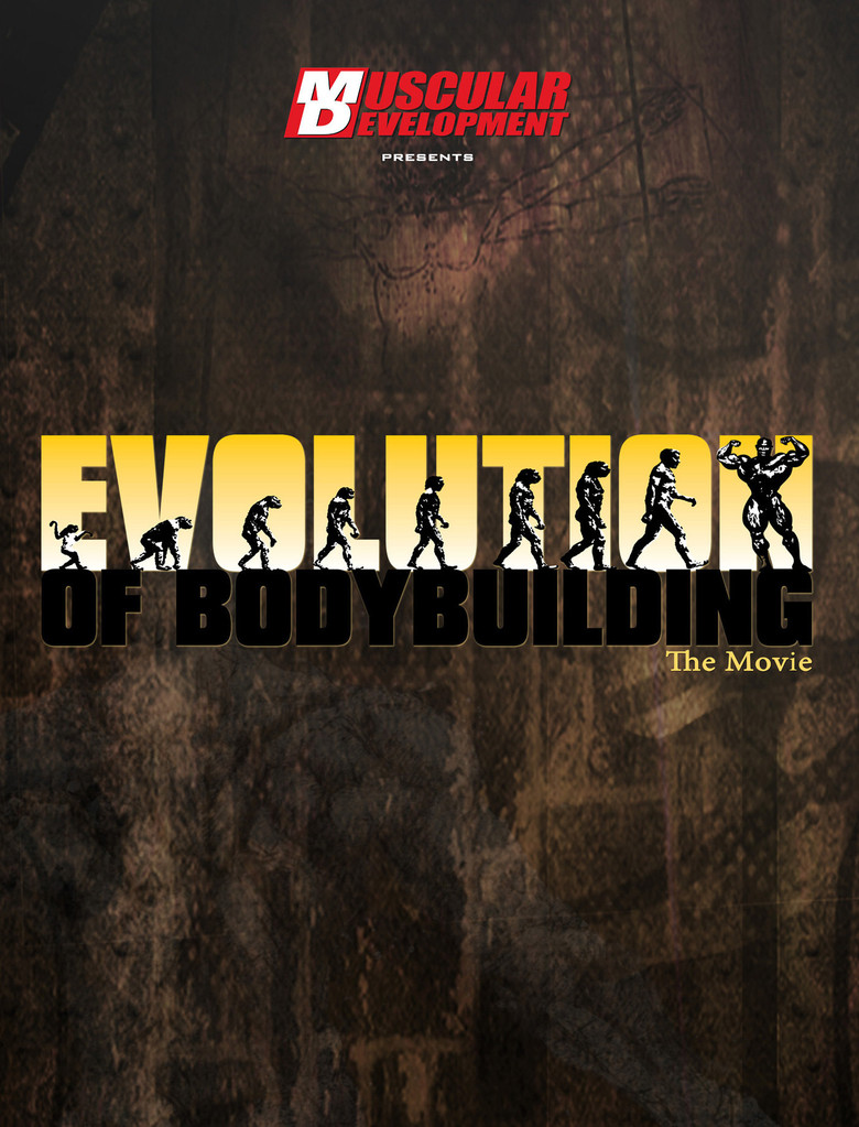 Evolution of Bodybuilding poster background