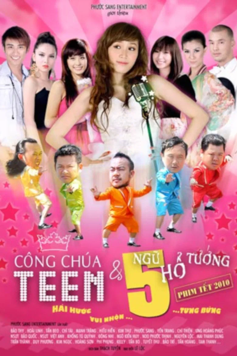 Công Chúa Teen Và Ngũ Hổ Tướng poster background