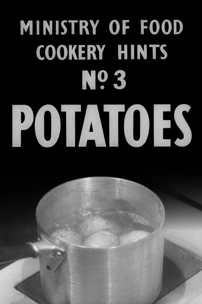 Ministry of Food Cookery Hints No. 3 - Potatoes poster background