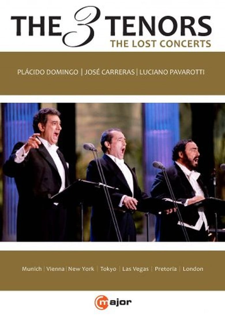 The Three Tenors - The Lost Concerts poster background