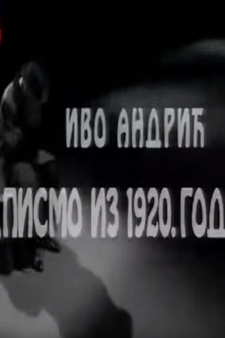 A Letter from 1920 poster background