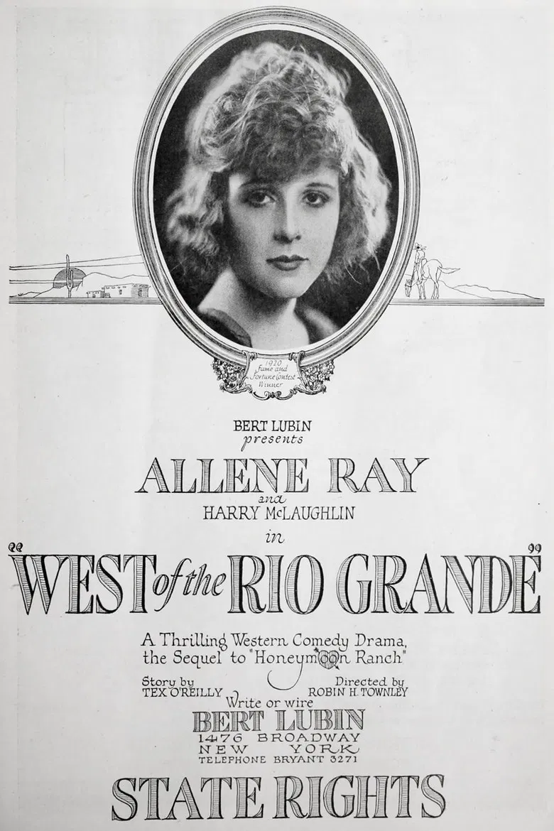 West of the Rio Grande poster background