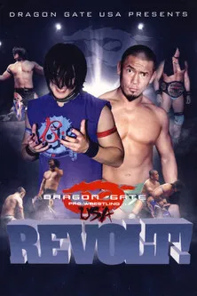 Dragon Gate USA REVOLT! 2011 poster background