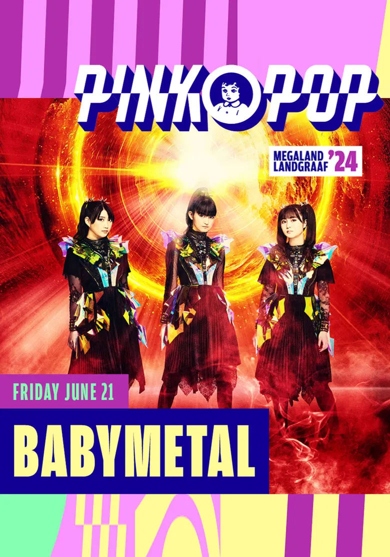 BABYMETAL - Live At Pinkpop 2024 poster background