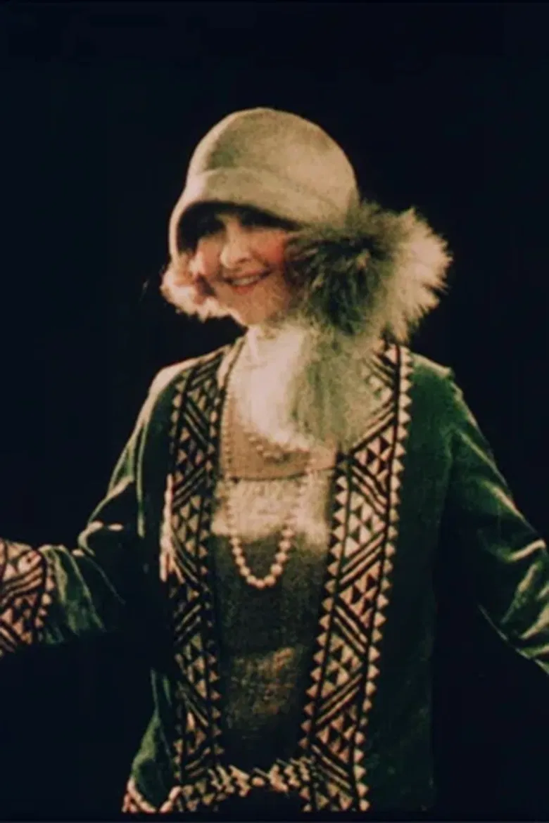 Colorful Fashions from Paris Displayed by Hope Hampton poster background