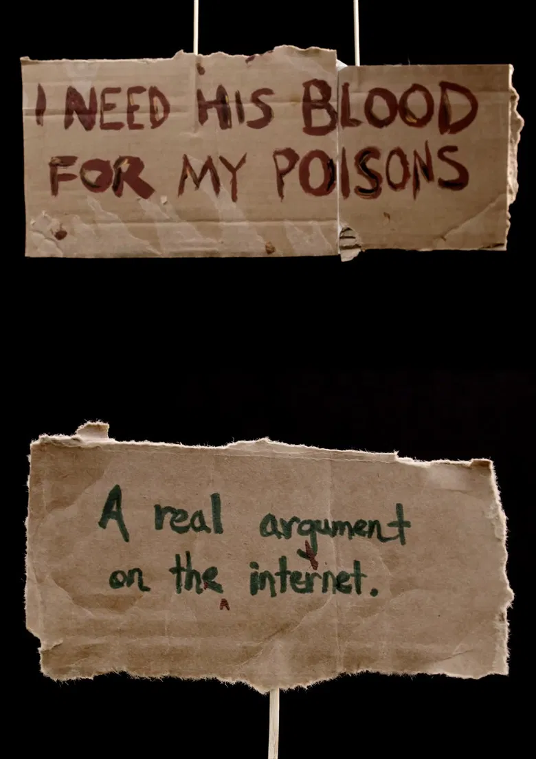 I Need His Blood for My Poisons poster background