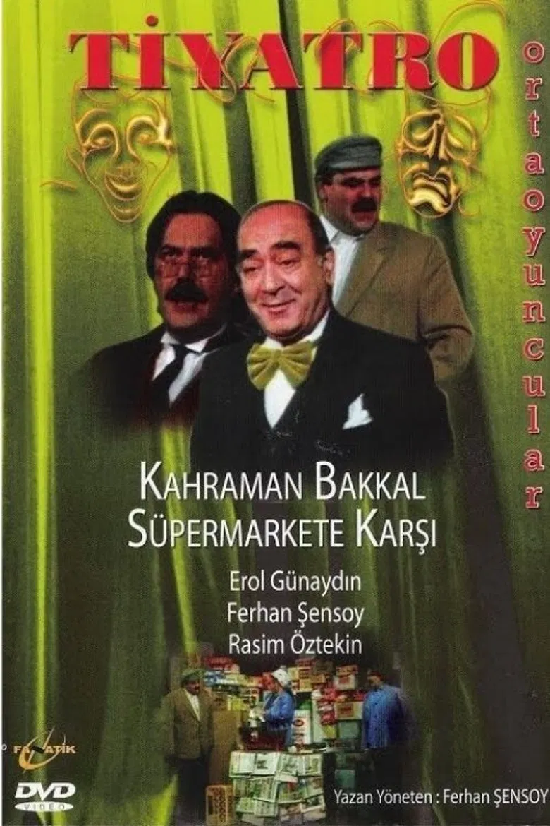 Kahraman Bakkal Süpermarkete Karşı poster background