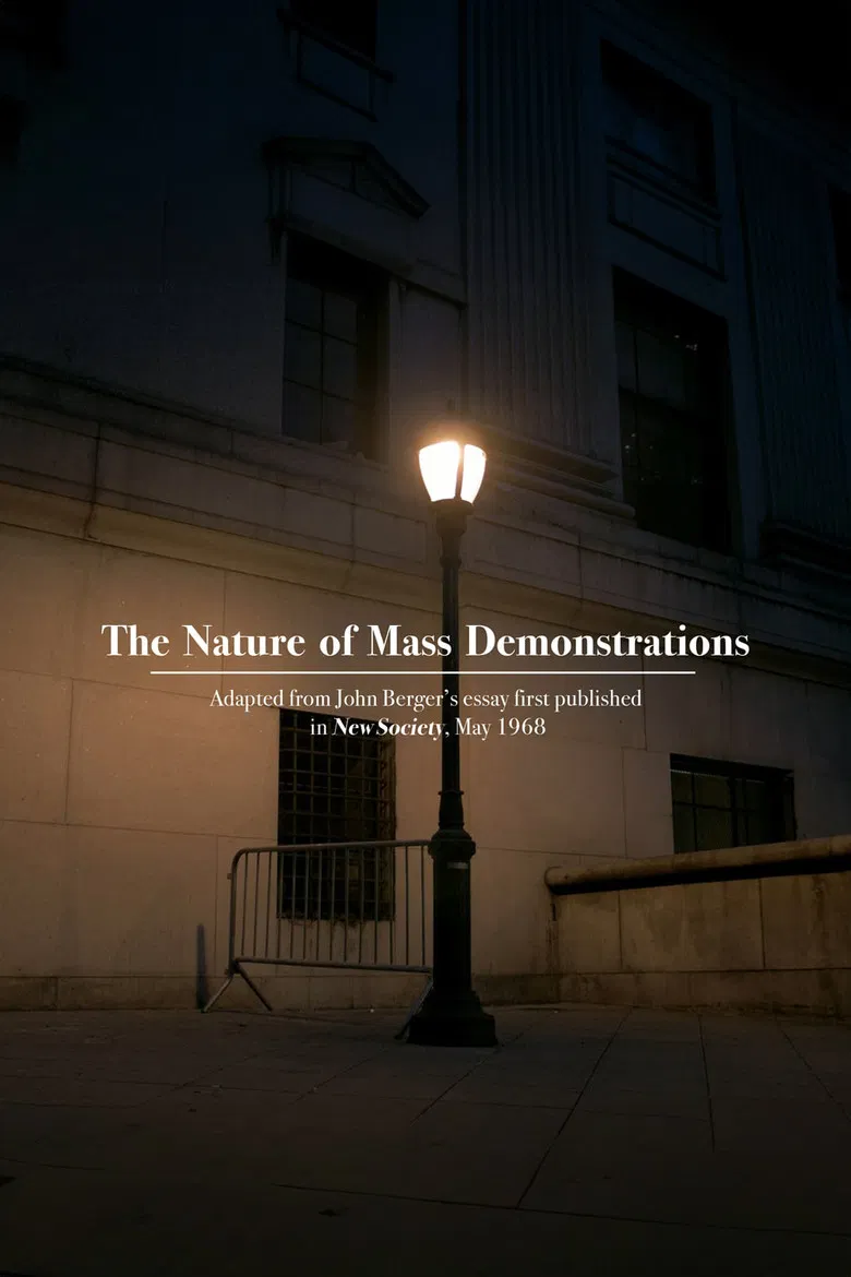 The Nature of Mass Demonstrations poster background