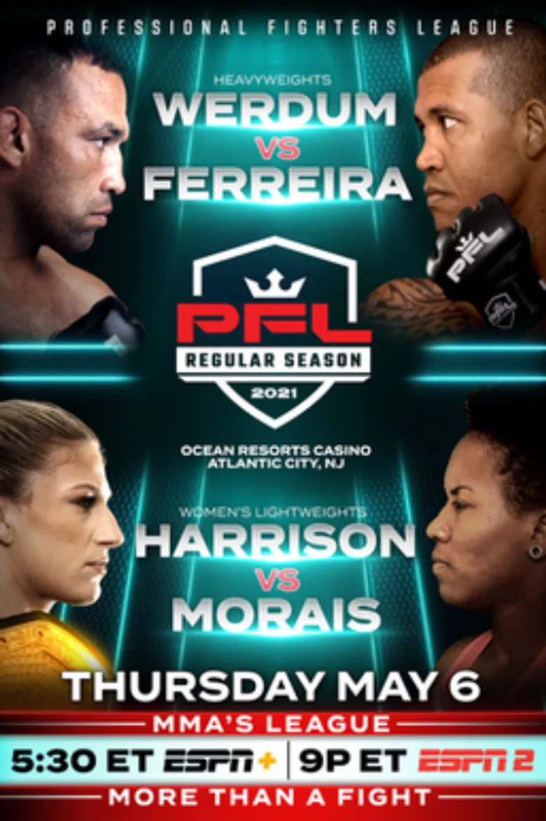 PFL 2021 #3: Regular Season - Werdum vs. Ferreira poster background