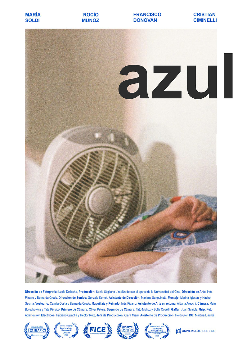 Azul poster background