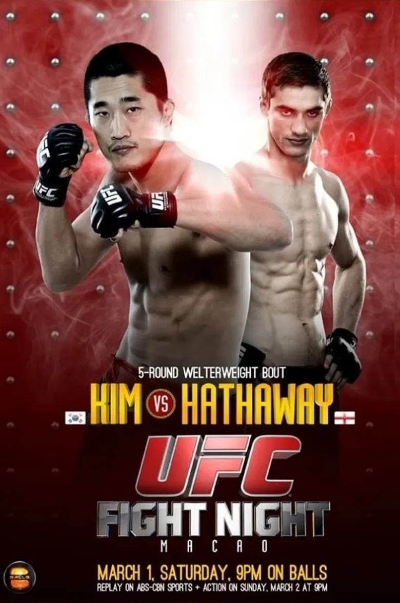 The Ultimate Fighter China Finale: Kim vs. Hathaway poster background