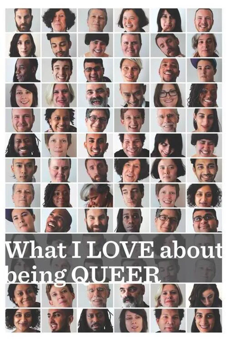 What I LOVE about being QUEER poster background