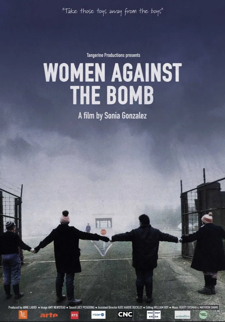 Women Against the Bomb poster background