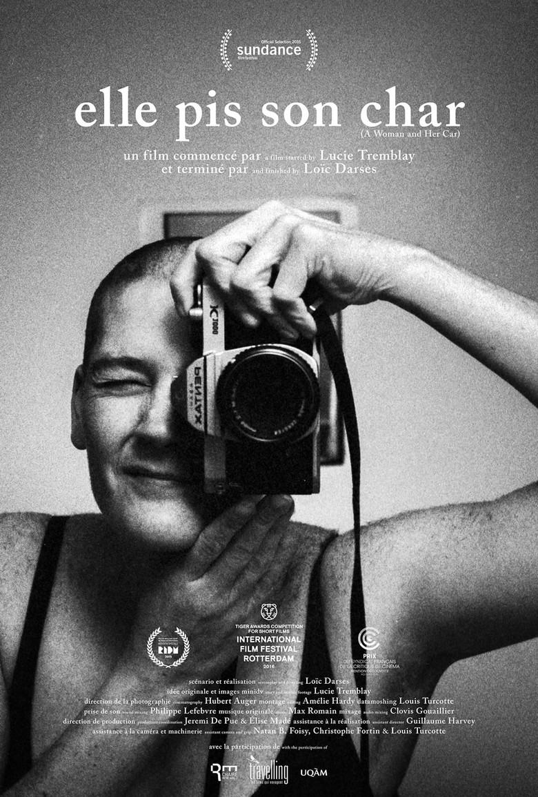 A Woman and Her Car poster background