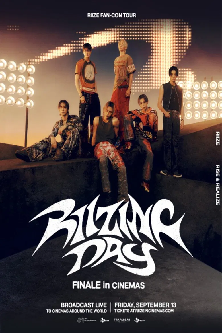 RIIZE FAN-CON TOUR 'RIIZING DAY' FINALE in CINEMAS poster background