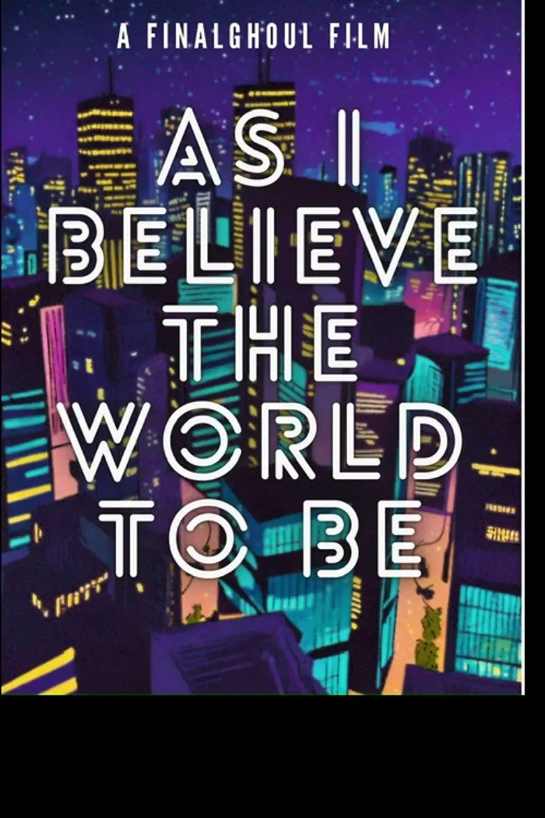 As i Believe The World To Be poster background