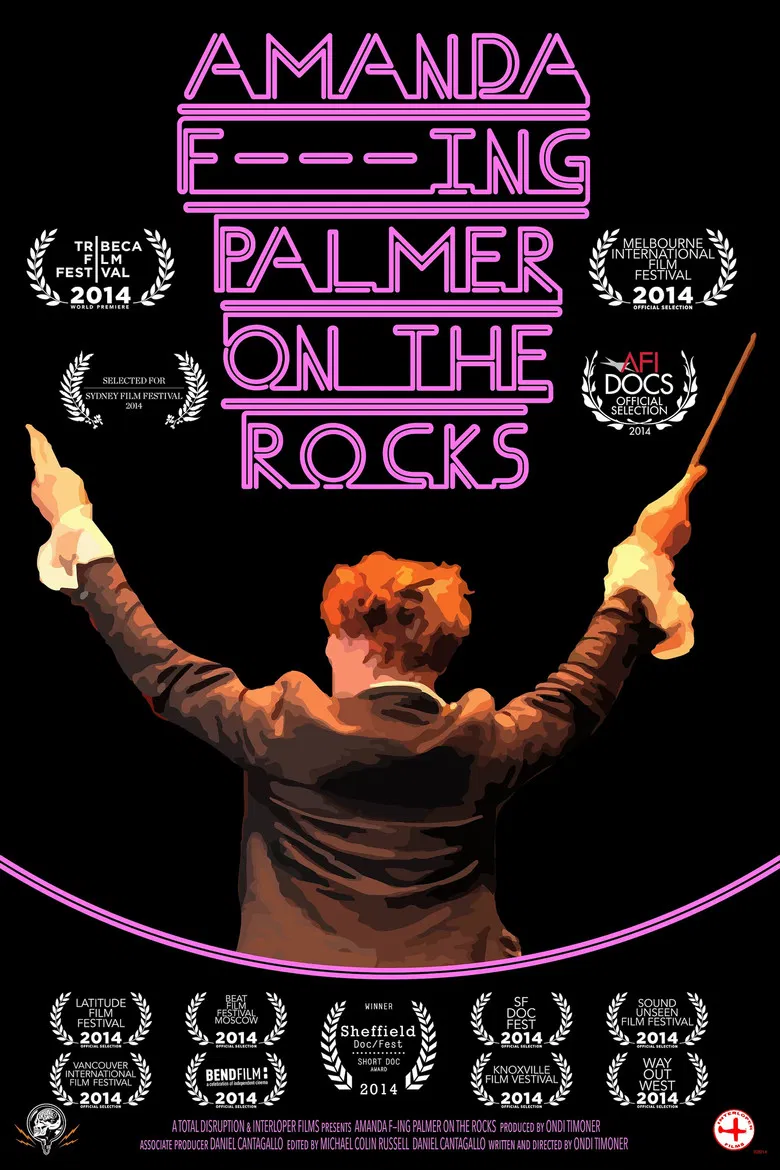 Amanda F***ing Palmer on the Rocks poster background