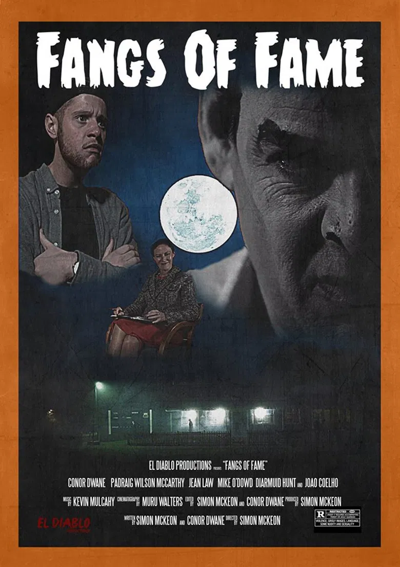 The Fangs of Fame poster background