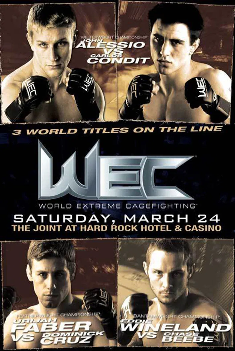 WEC 26: Condit vs. Alessio poster background