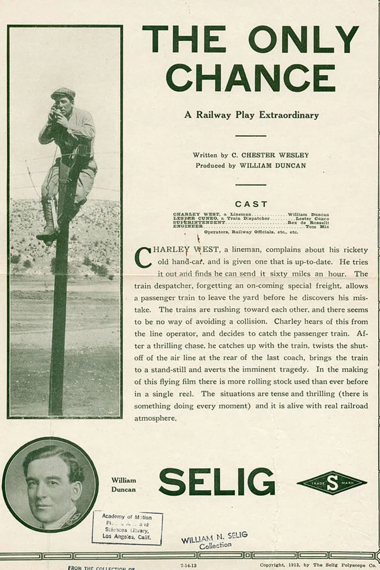 The Only Chance poster background