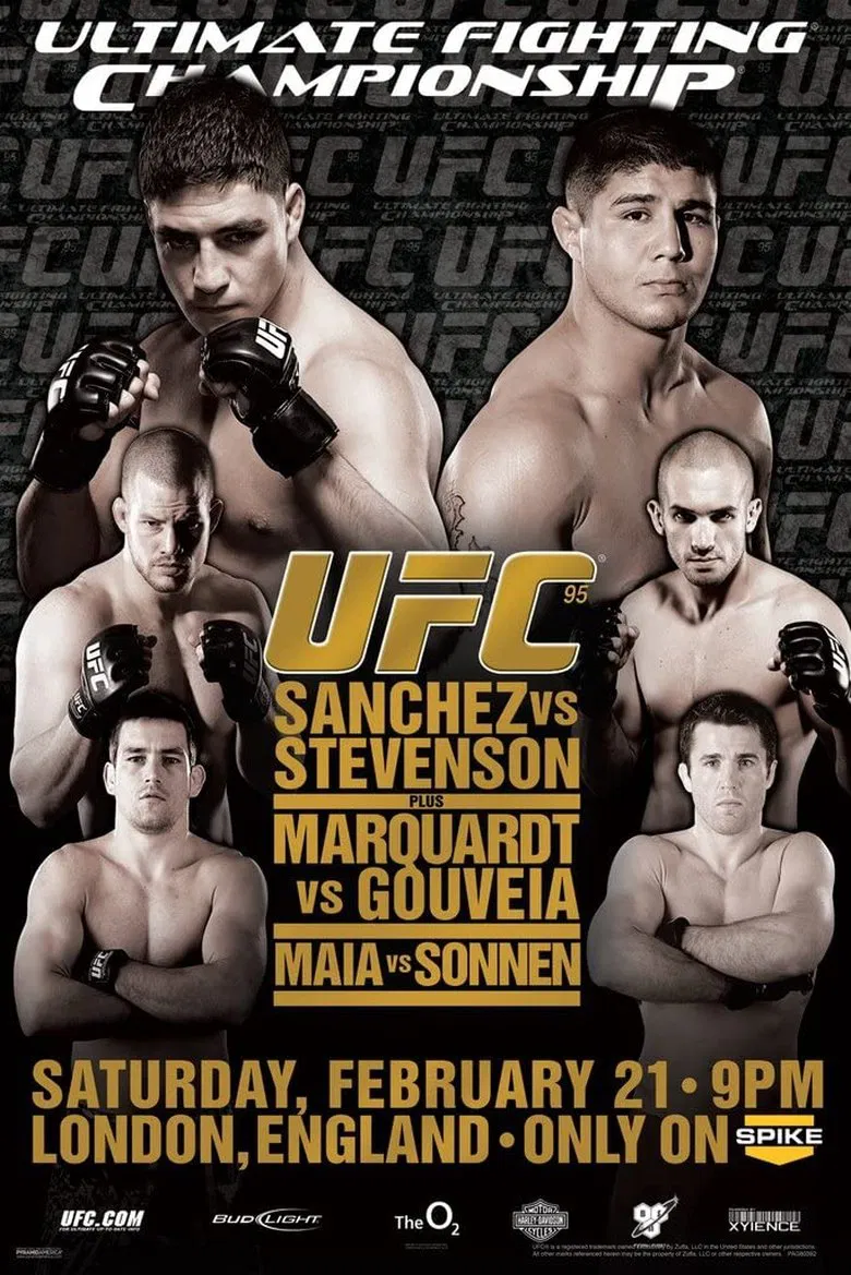 UFC 95: Sanchez vs Stevenson poster background