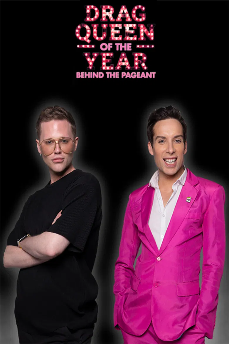 Behind The Drag Queen of the Year Pageant Competition Award Contest Competition poster background