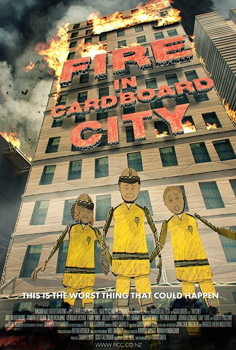 Fire in Cardboard City poster background