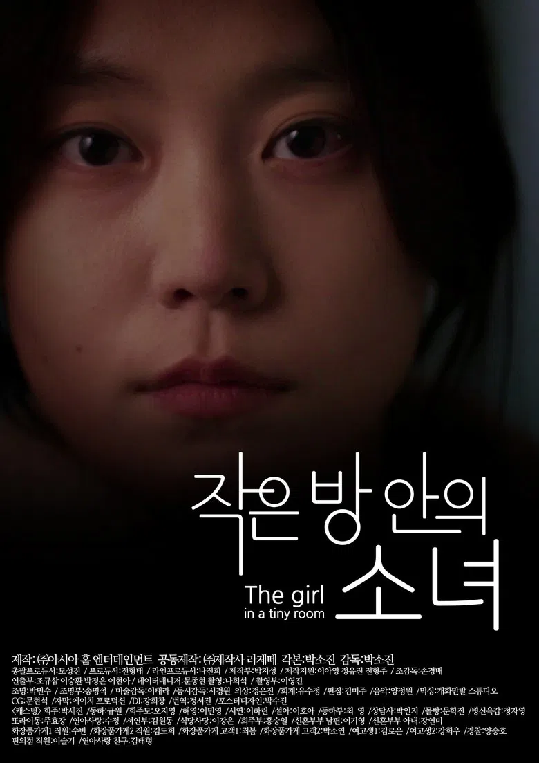 The Girl in a Tiny Room poster background