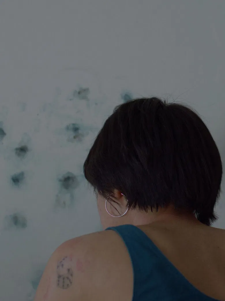 Through the Flow of Summer Snow poster background