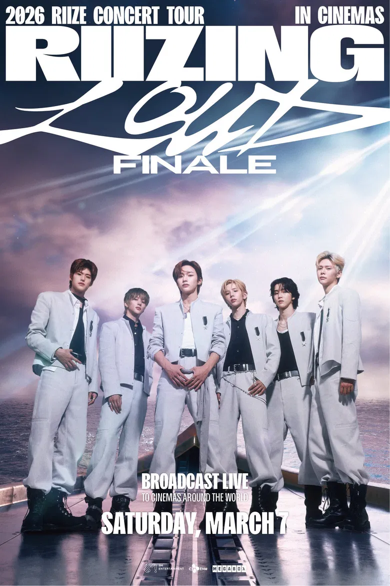 2026 RIIZE CONCERT TOUR [RIIZING LOUD] FINALE IN CINEMAS poster background