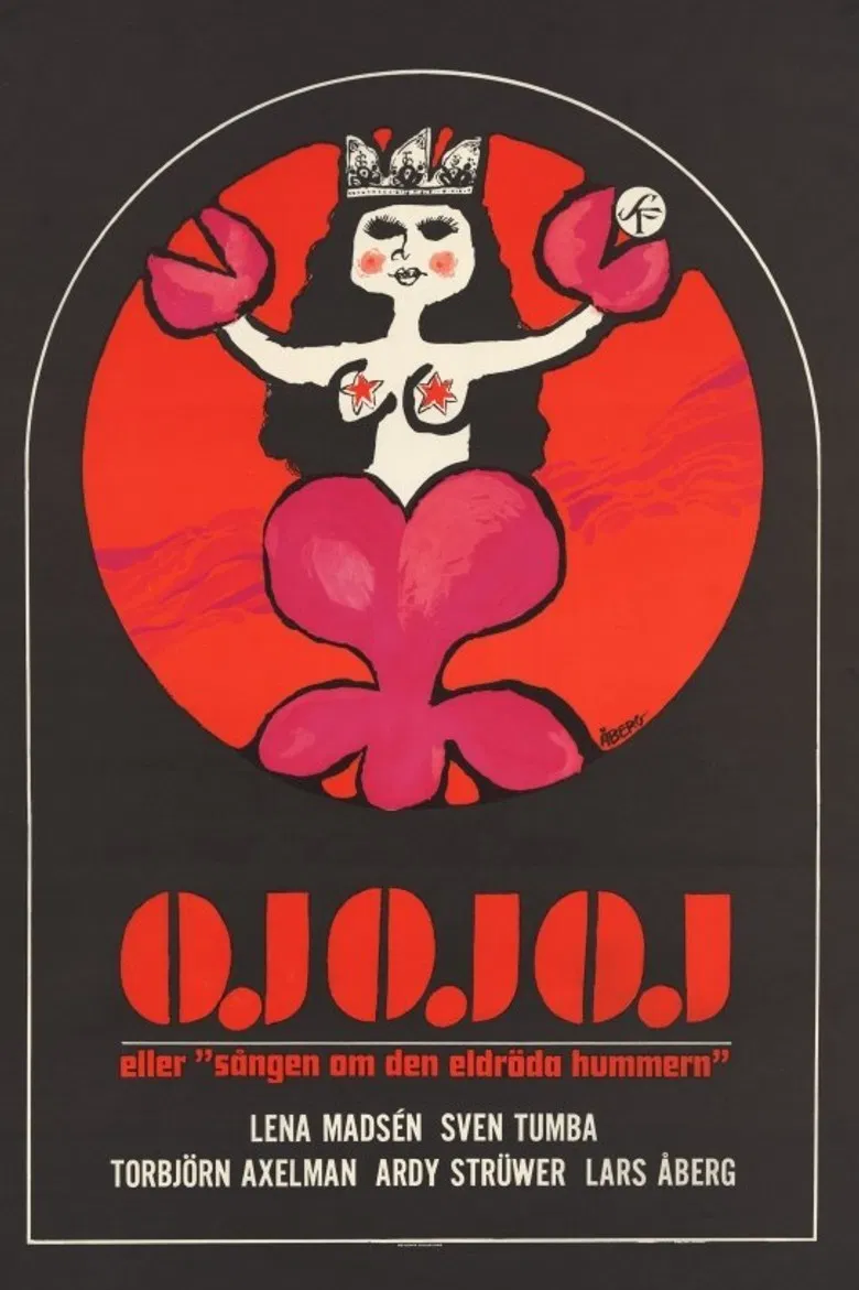 Oj oj oj eller 'Sången om den eldröda hummern' poster background