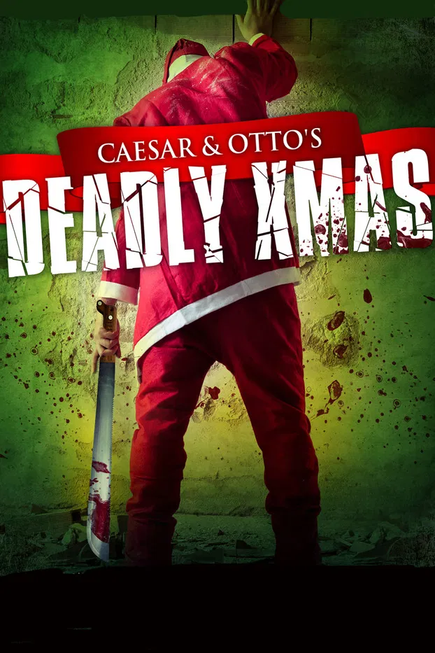 Caesar and Otto's Deadly Xmas poster background