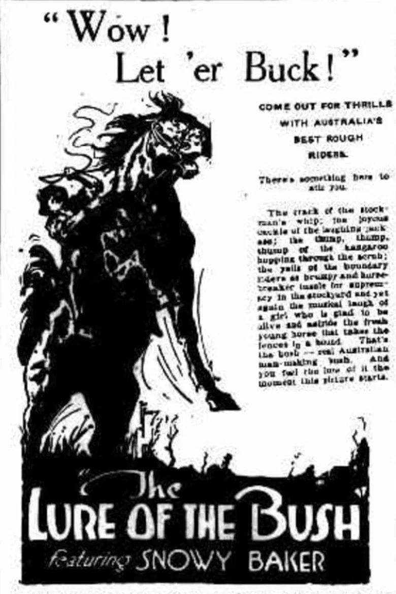 The Lure of the Bush poster background