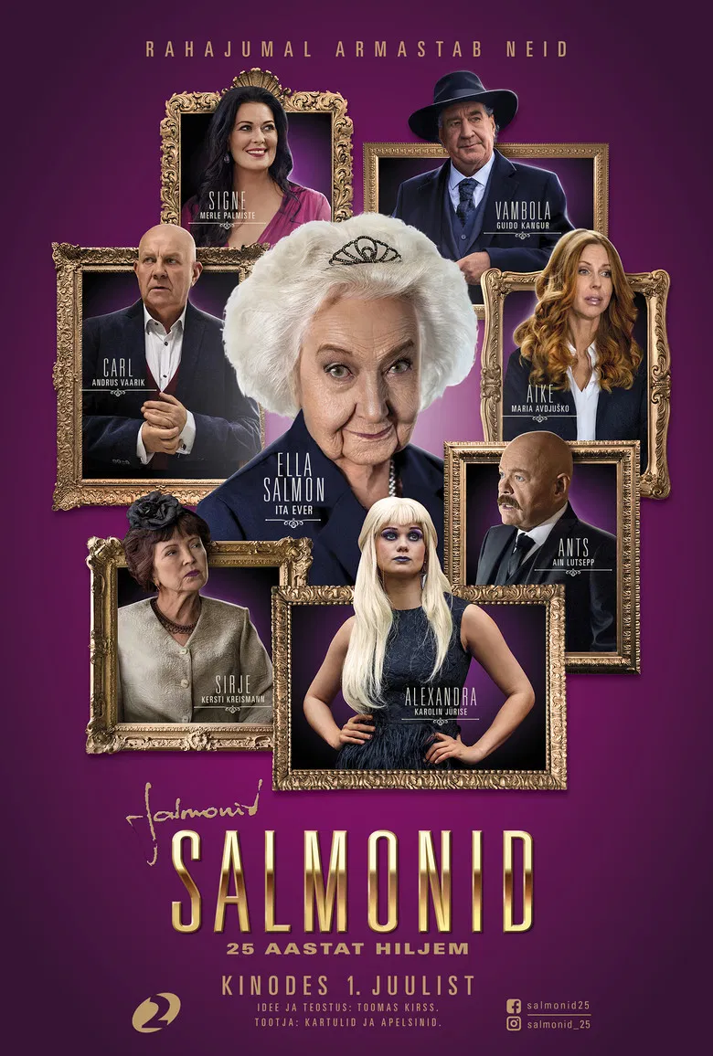 The Salmons: 25 Years Later poster background