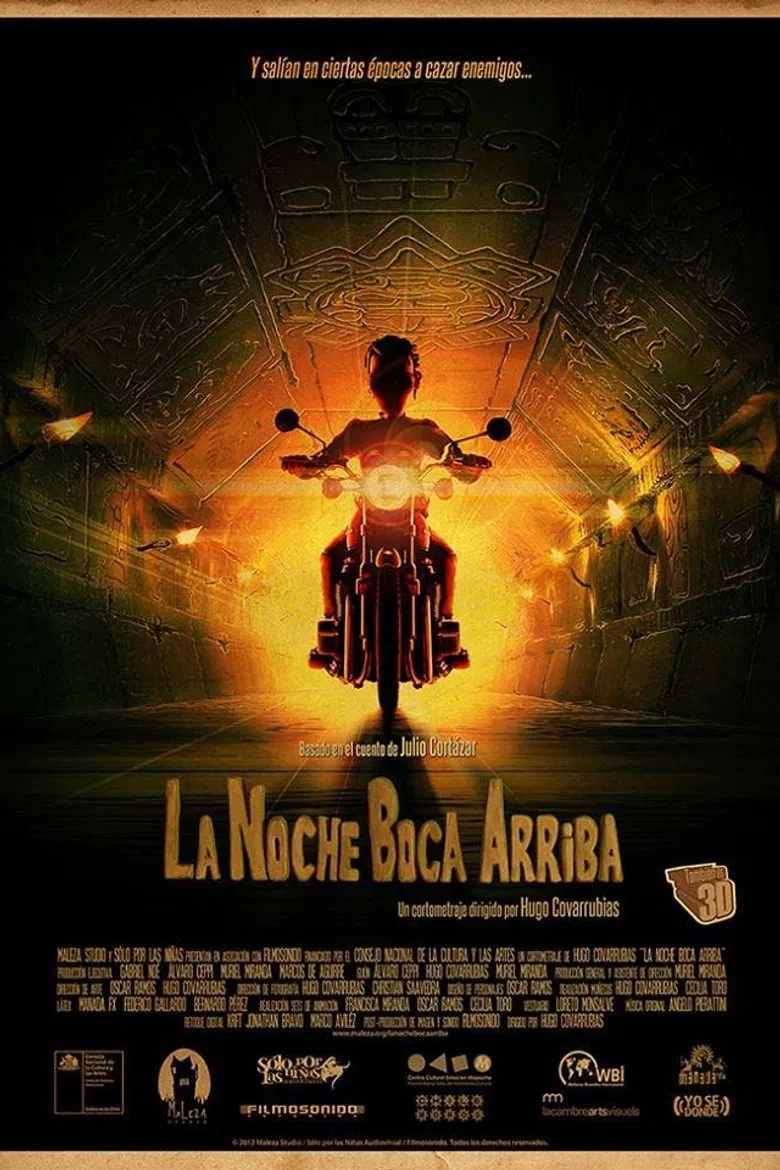 La Noche Boca Arriba poster background