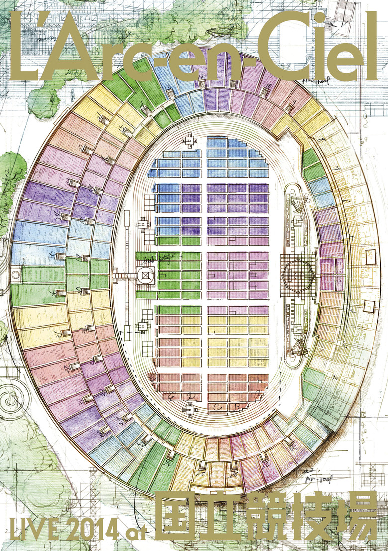 L'Arc-en-Ciel LIVE 2014 at National Stadium poster background