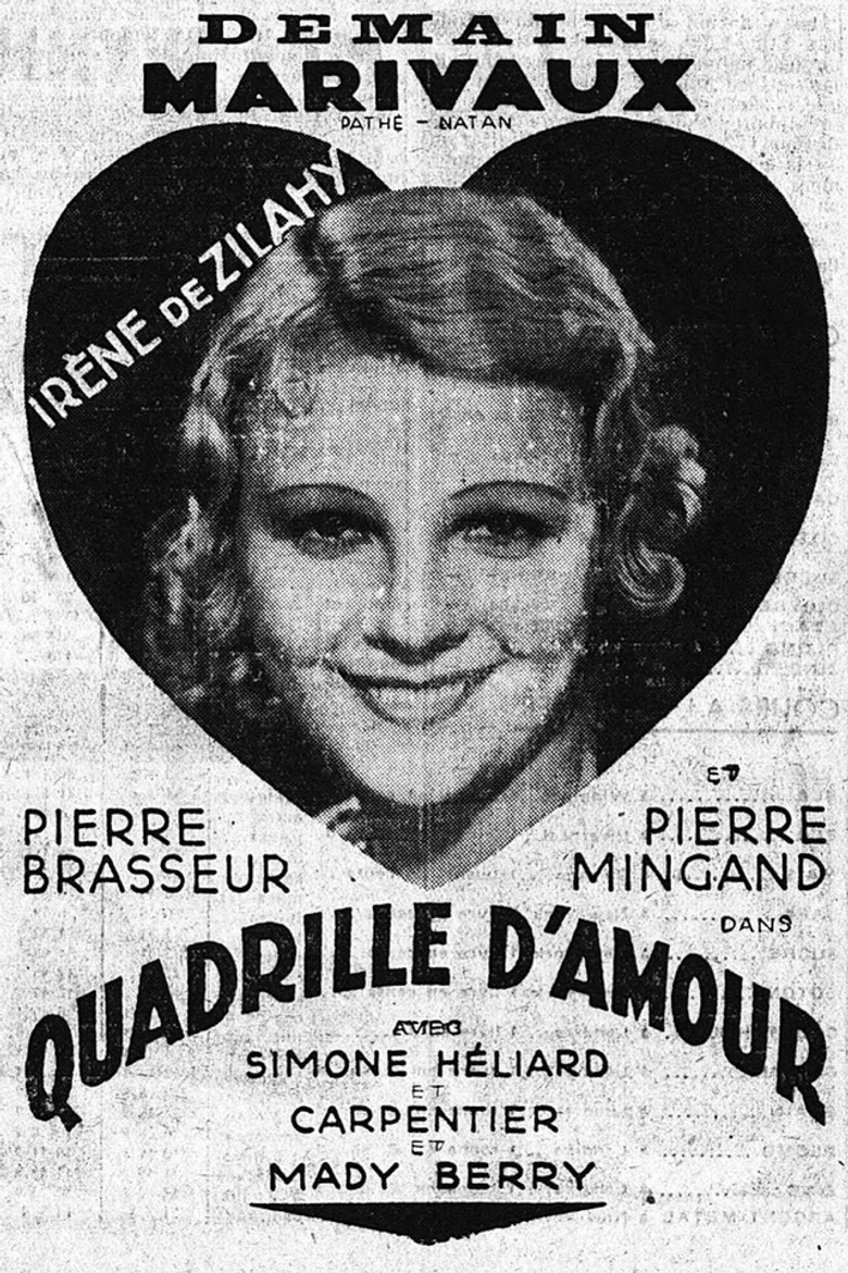 Quadrille d'amour poster background