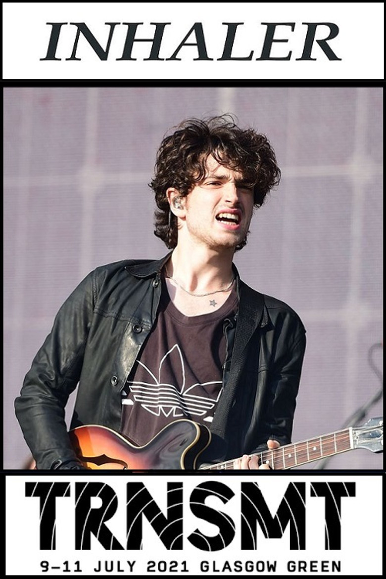 Inhaler live at TRNSMT 2021 poster background