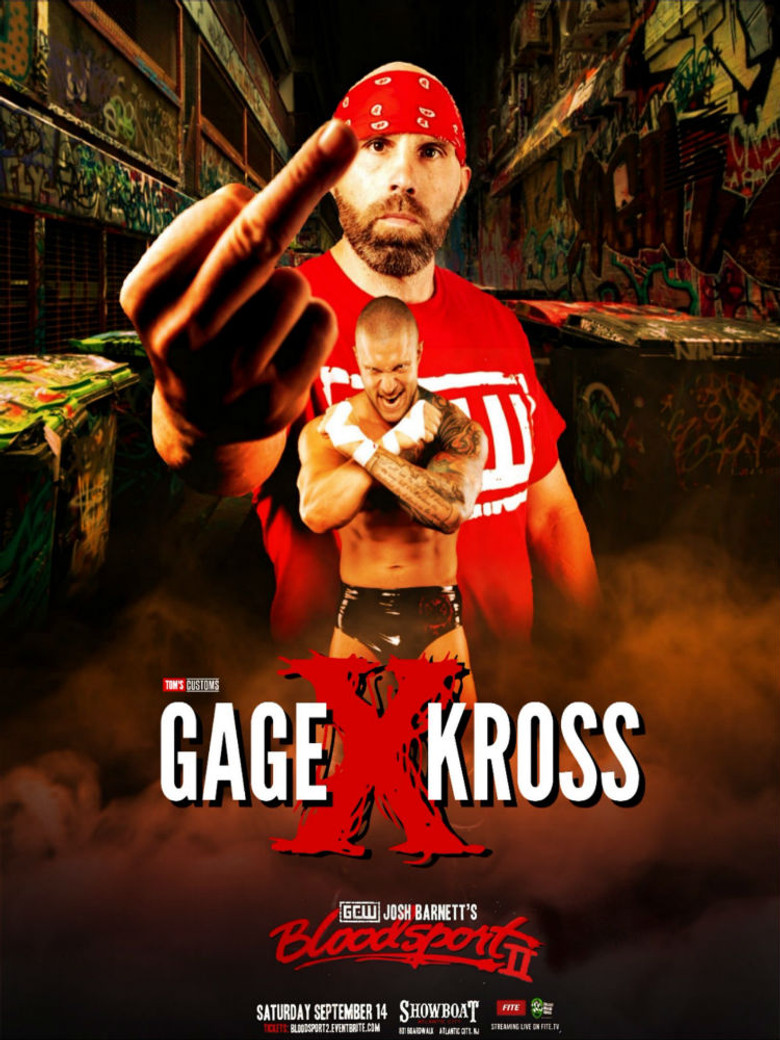 GCW Josh Barnett's Bloodsport II poster background